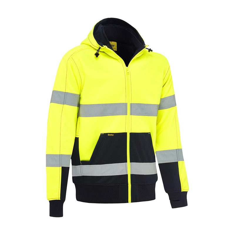Load image into Gallery viewer, Bisley Hi Vis Taped Fleece Hoodie with Sherpa Lining