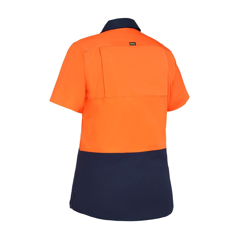 Load image into Gallery viewer, Bisley Women's Hi Vis Lightweight Short Sleeve Drill Shirt