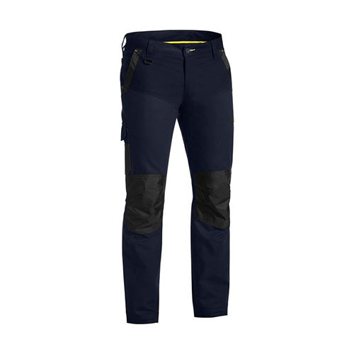 Load image into Gallery viewer, Bisley Flex & Move Stretch Pant featuring contrast stretch canvas, multifunctional pockets, double-layer shaped knee, and reinforced belt loops, designed for durability and comfort, ideal for active safety and workwear use.