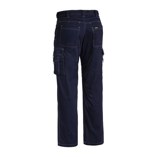 Bisley Cool Vented Light Cargo Pant, Navy: Featuring functional pockets, reinforced stress points, and a curved waistband, ideal for safety and workwear.