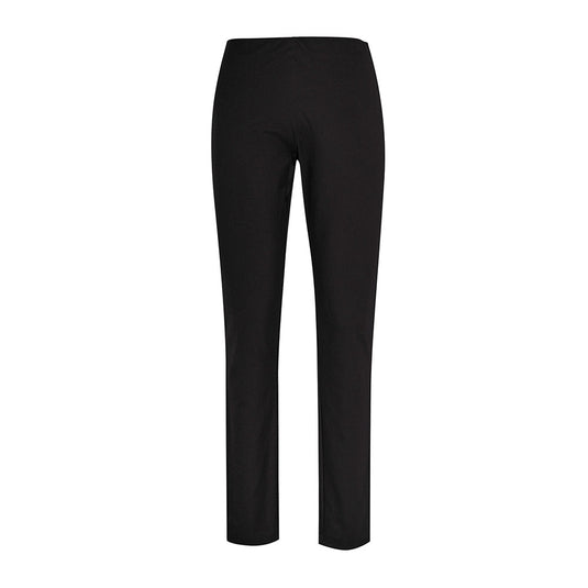 Biz Womens Bella Pant, a workplace-appropriate pull-on stretch trouser with a sleek, flattering legging appearance. Features include a flat elastic waistband and back faux pockets for tailored style. Perfect for professional settings.