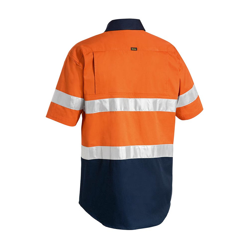 Load image into Gallery viewer, Bisley Hi Vis Short Sleeve Taped Lightweight Shirt