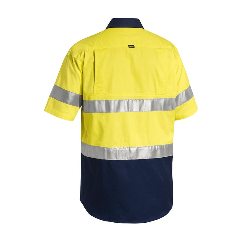 Load image into Gallery viewer, Bisley Hi Vis Short Sleeve Taped Lightweight Shirt