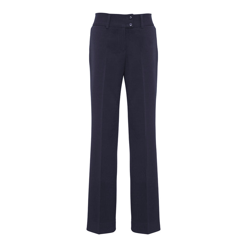 Load image into Gallery viewer, Biz Womens Kate Perfect Pant featuring a classic straight leg, midrise with a wider waistband, and low profile pockets. Crafted in 4-way stretch fabric for comfort and minimal creasing, ideal for professional workwear.