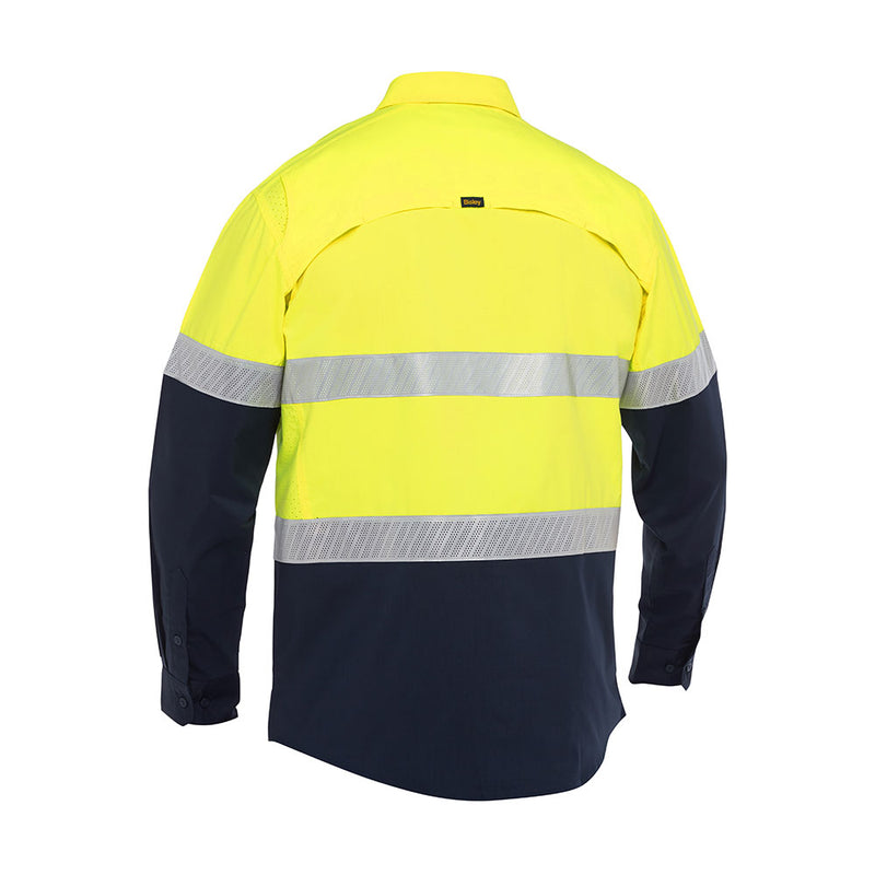 Load image into Gallery viewer, Bisley X Airflow Hi Vis Taped Stretch Ripstop Long Sleeve Shirt