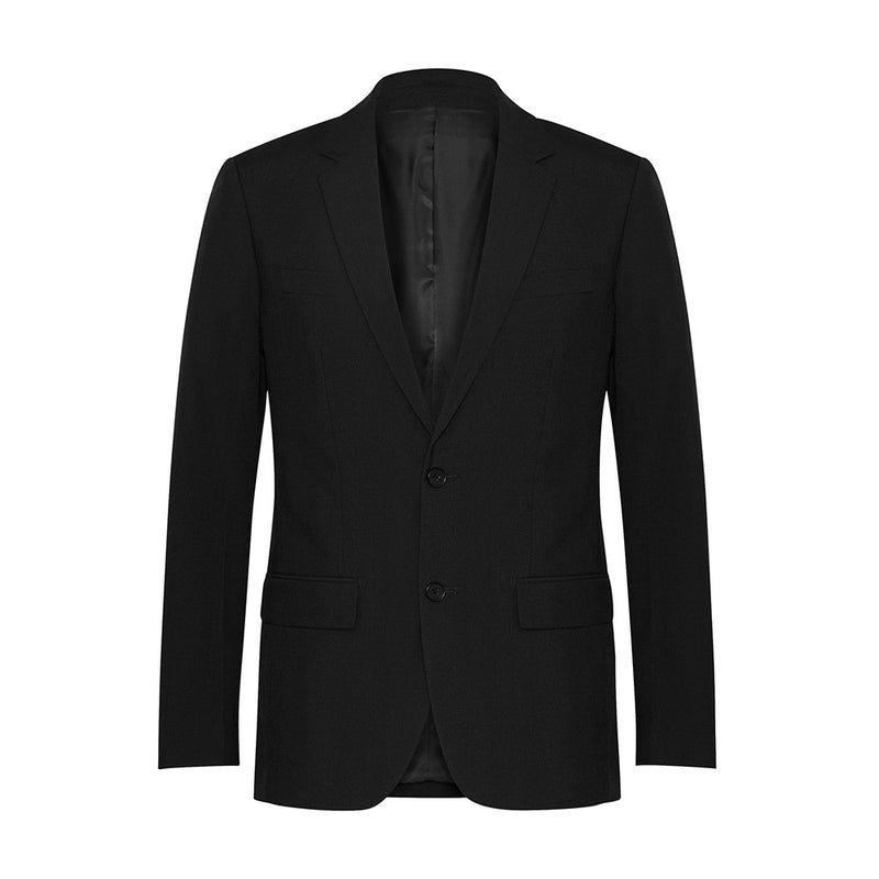 Load image into Gallery viewer, Biz Mens Classic Jacket, a tailored, versatile blazer designed for modern workplaces. Features a contemporary 2-button style, internal welt pocket, and hidden zipper for embroidery, embodying durability and professional elegance.