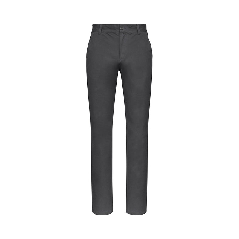 Load image into Gallery viewer, Biz Men's Lawson Chino Pant, showcasing a modern mid-rise fit with a flat front and tapered leg styling, features two side angled pockets and two back welt pockets, ideal for professional yet casual workplace attire.