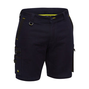 Bisley Flex & Move Stretch Denim Zip Cargo Shorts image