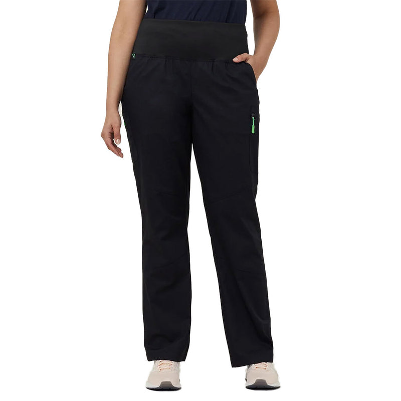 Load image into Gallery viewer, NNT Curie Rollup Waist Scrub Pant features a wide, adjustable waistband and straight-leg design, with multiple utility pockets, ideal for healthcare professionals seeking comfort, mobility, and antibacterial protection during active workdays.