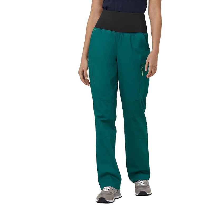 Load image into Gallery viewer, NNT Curie Rollup Waist Scrub Pant featuring a versatile wide stretch waistband, straight leg fit, multiple utility pockets, knee panels, and antibacterial Polygiene® finish, ideal for active workplace environments.