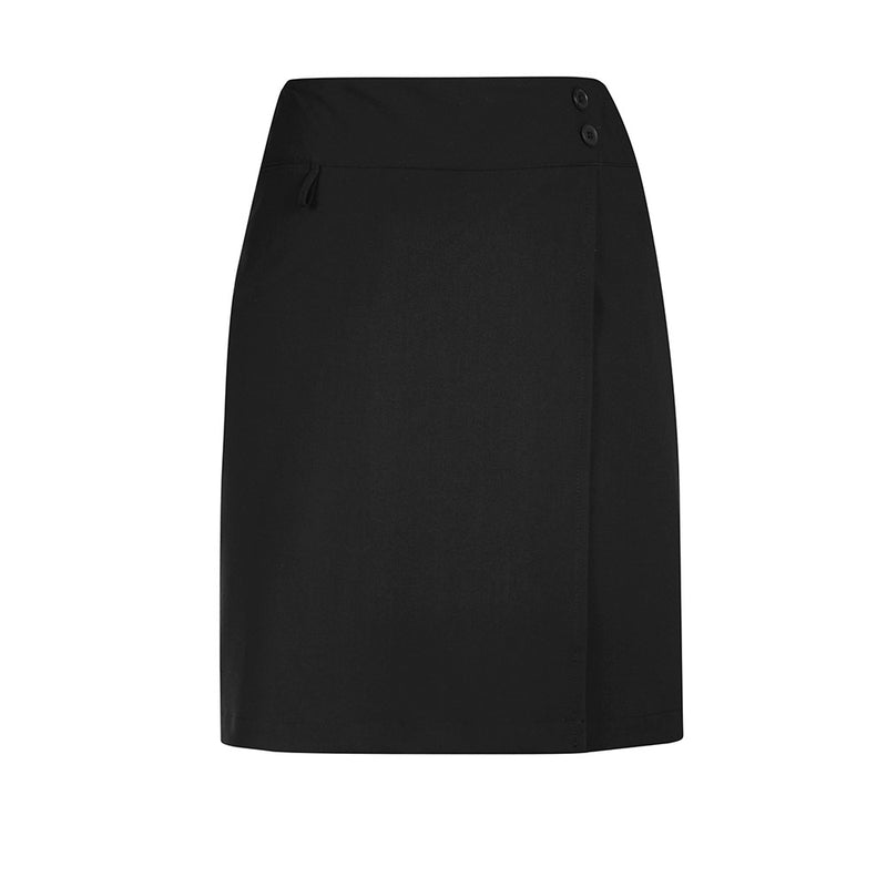 Load image into Gallery viewer, Biz Womens Comfort Waist Skort, designed for workplace efficiency, features a wide waistband, knee-length cut, and functional pockets, ideal for active roles in safety and administrative environments.