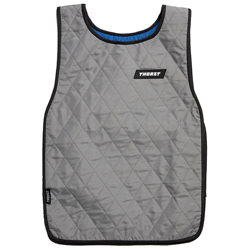 Load image into Gallery viewer, Thorzt Evaporative Cooling Slip-Over Vest, featuring a quilted polyester outer and polymer cooling fabric inner, designed for active comfort with velcro side fastening. Ideal for workplace safety and performance.