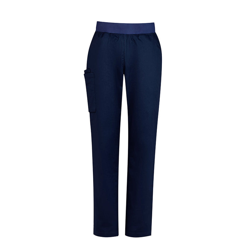 Load image into Gallery viewer, Biz Womens Riley Straight Leg Scrub Pant featuring a utility-focused design with cargo and side pockets, yoga-style waistband, and durable cotton-rich fabric, ideal for active workplace environments.
