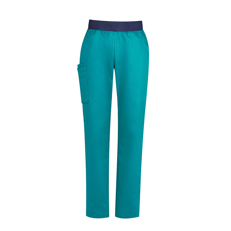 Load image into Gallery viewer, Biz Womens Riley Straight Leg Scrub Pant designed for comfort and durability, featuring utility loops, cargo pockets, and a yoga-style waistband. Perfect for active workplaces, aligning with Active Safety's focus on functional workwear.