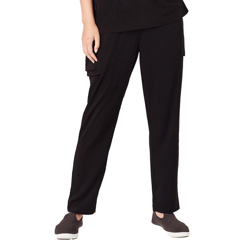 Load image into Gallery viewer, Biz Womens Avery Slim Leg Scrub Pant features a slim, tapered design with durable, easy-care fabric. Includes multiple utility pockets and an elastic waist, ideal for demanding work environments.