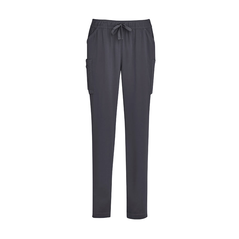 Load image into Gallery viewer, Biz Womens Avery Slim Leg Scrub Pant, designed for comfort and functionality, features a tapered leg, multiple pockets, and an elastic waist, ideal for active, professional environments.