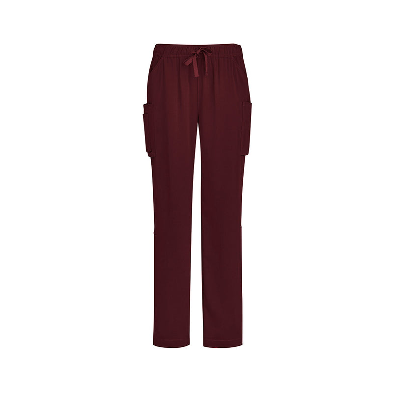 Load image into Gallery viewer, Biz Womens Avery Straight Leg Scrub Pant features a functional design with utility loops, side and cargo pockets, and an elastic waist. Ideal for active professionals seeking durable, comfortable workwear in warmer climates.