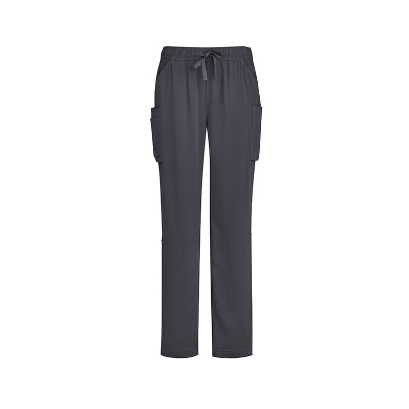 Load image into Gallery viewer, Biz Womens Avery Straight Leg Scrub Pant, designed for comfort and durability, features multiple pockets, utility loops, and an adjustable waist, ideal for professional settings prioritizing functionality and ease of movement.