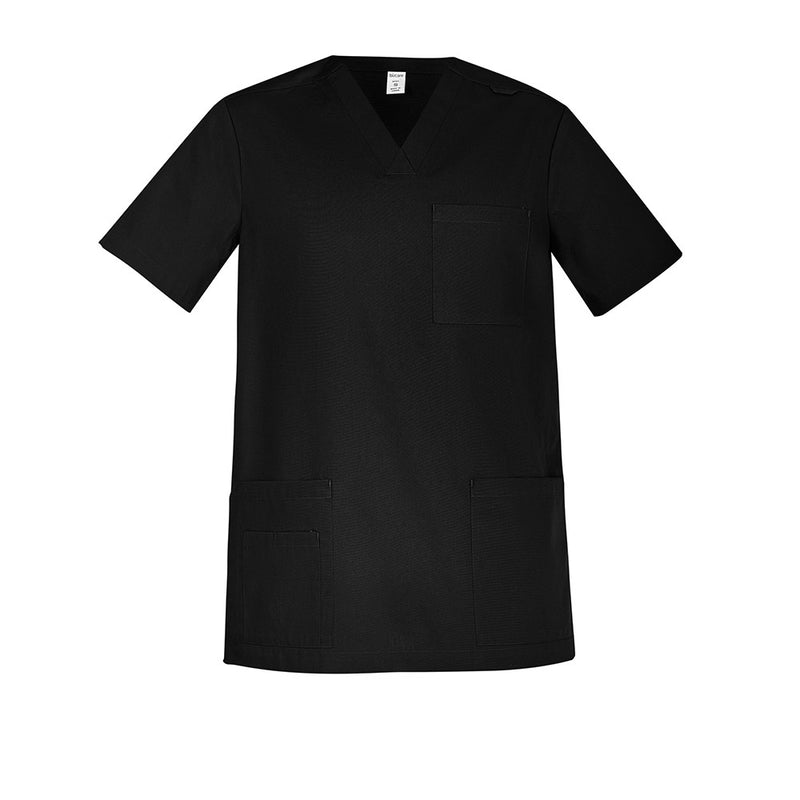 Load image into Gallery viewer, Biz Mens Tokyo Scrub Top features a traditional V-neck with a slightly tapered fit, durable patch pockets, chest pocket, ID badge loop, and side splits, enhanced with SilverPlus® antimicrobial technology.