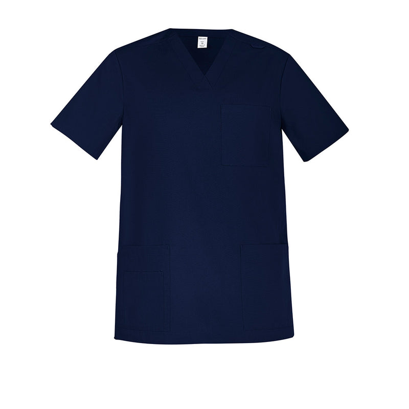Load image into Gallery viewer, Biz Mens Tokyo Scrub Top with antimicrobial treatment, featuring durable patch pockets, chest pocket, V-neck style, cargo design, and ID badge loop, ideal for everyday use in safety-focused environments.