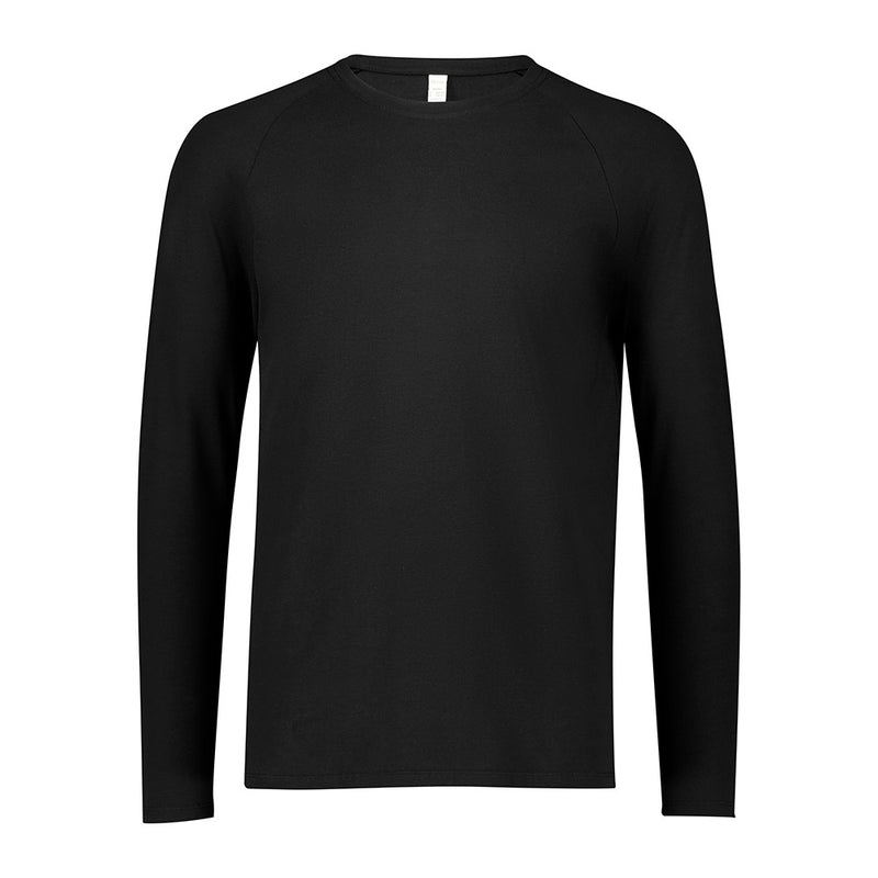 Load image into Gallery viewer, Biz Performance Men’s Long Sleeve Tee showcasing its raglan sleeves and streamlined design, ideal for active wear or as a base layer, featuring antibacterial and odour protection for enhanced comfort and movement.