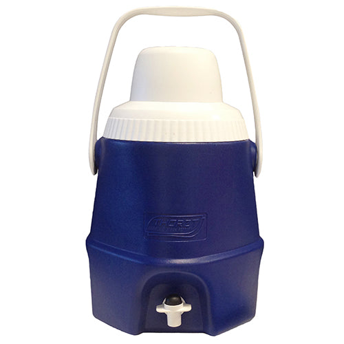 Thorzt Drink Cooler 5 Litre designed for easy hydration, features a sturdy blue and white plastic build, ideal for workplace safety environments, aligning with Active Safety's focus on practical and reliable equipment.
