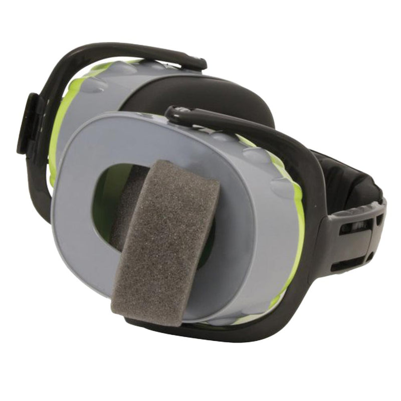 Load image into Gallery viewer, Esko Max33 Hygiene Kit, featuring grey oval ear cups with foam inserts and a black adjustable headband, designed to enhance performance and longevity of MAX33 earmuffs by blocking loud noises effectively.
