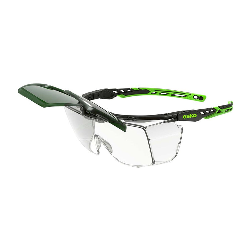 Load image into Gallery viewer, Esko Vispec2 Premium Overspec With Shade 5 Flip-up Lens