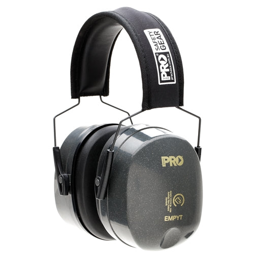 Pro Python Earmuff Class 5, featuring robust steel wire construction and padded foam headband, offers superior noise protection and comfort, ideal for demanding environments, reflecting Active Safety's commitment to quality PPE gear.