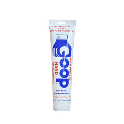 Goop Original Hand Cleaner: 310ml Tube, a white toiletry for tough cleaning tasks, featuring blue and red text, ideal for removing industrial soils and maintaining smooth, clean hands.