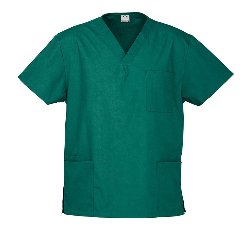 Load image into Gallery viewer, Bizcare Unisex Classic Scrubs Top featuring a traditional V-neck and practical lower front pockets with concealed inner pockets, crafted from high-performance, soft-touch fabric with natural stretch for enhanced comfort.