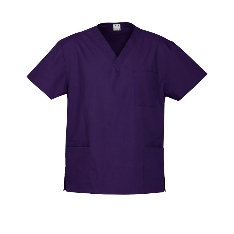 Load image into Gallery viewer, Bizcare Unisex Classic Scrubs Top featuring a traditional V-neck and functional concealed inner pockets, crafted from high-performance, soft-touch fabric with natural stretch, ideal for professional work environments.