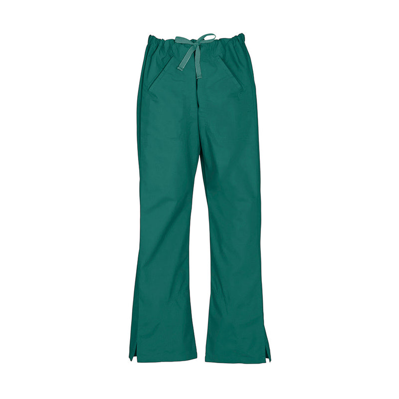 Load image into Gallery viewer, Biz Womens Classic Bootleg Scrubs Pant showcasing loose-fitting bootleg style with stitch detail around pockets, flat front, elasticated rear waistband, and two front welt pockets, designed for comfort and durability in demanding environments.