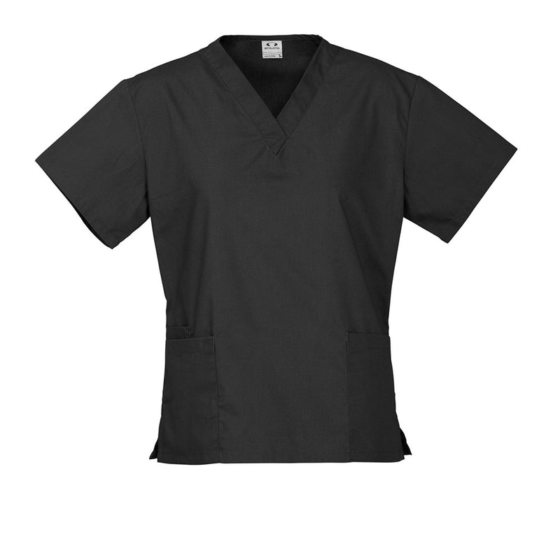 Load image into Gallery viewer, The Bizcare Womens Classic Scrub Top features a traditional V-neck and practical lower front pockets with concealed inner pockets, crafted from high-performance, soft-touch fabric with natural stretch for comfort.