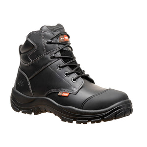 Apex Hamilton Pro Safety Boots feature a rugged design with laces, wide form steel toe cap, and durable leather upper, ideal for workplace safety from Active Safety's trusted range.