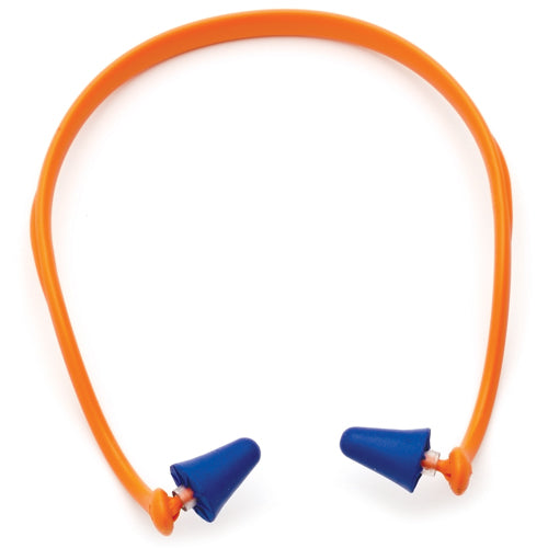 ProBand Fixed Headband Earplugs Class 4, featuring ergonomically designed disposable PU foam pads for optimal hearing protection, suitable for industrial use, visible as a close-up of earplug components.