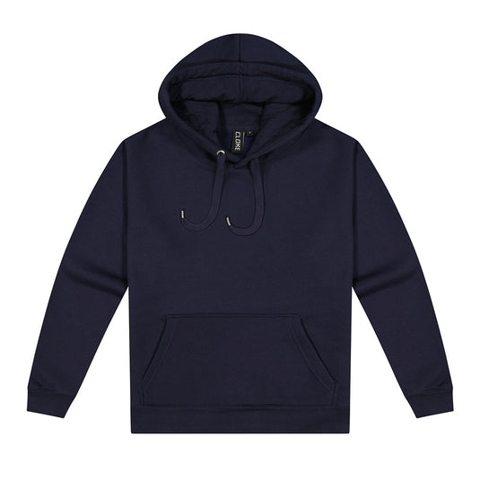 Explorer Pullover Hoodie V2 450gsm, showcasing robust design with lined hood, reinforced seams, and gun-metal tip drawstring, reflecting durability and comfort suitable for active, safety-conscious environments.