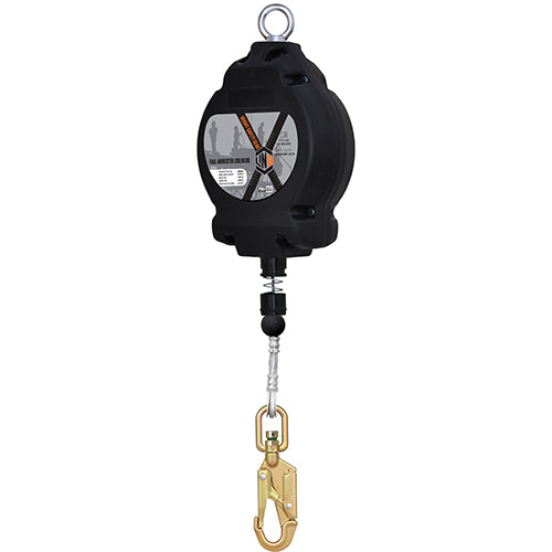 Hire Wire Type 2 FAD (7M & 15M) features a black and silver retractable design, ideal for precise measurements. Available for hire at Active Safety, New Zealand's leading safety product store.