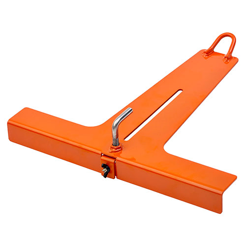 Hire Temporary Roof Anchor with a sturdy metal handle and screw, ideal for secure roof work. Available for daily, weekly, or monthly hire from Active Safety, New Zealand's leader in safety equipment.