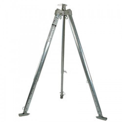 Hire 2.7M Aluminium Tripod, ideal for safety and surveying tasks, shown in a detailed close-up. Available for daily, weekly, or monthly hire from Active Safety, ensuring professional-grade stability for your projects.