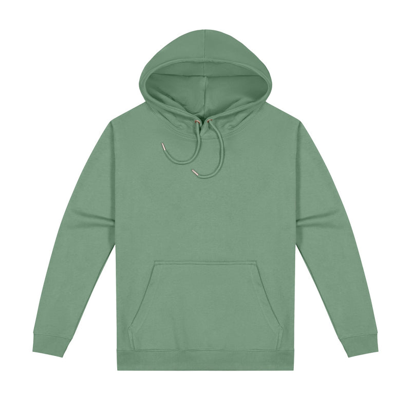Load image into Gallery viewer, Origin 300gsm Pullover Hoodie featuring a lined hood with drawstring, bar-tacked pouch pocket, and soft brushed interior. Ideal for workplace comfort, blending classic style with durable materials.