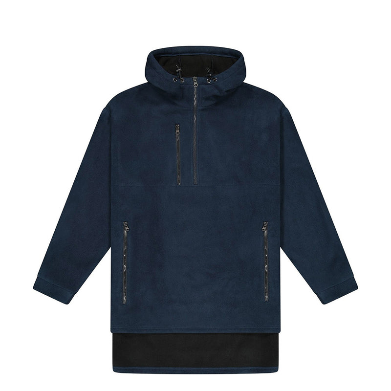 Load image into Gallery viewer, Cloke Hauroko Unisex Windproof Fleece, designed for rugged outdoor conditions, features a durable YKK zip, adjustable hood, large pouch pocket, and long tail with side gussets for enhanced warmth and movement.