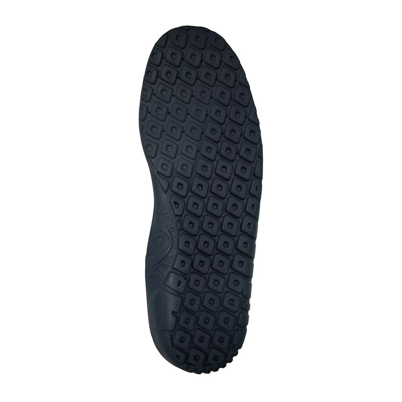 Load image into Gallery viewer, Steel Blue Innersole featuring a black synthetic rubber sole, designed for cushioning and arch support. Ideal for safety footwear, it reduces foot fatigue and maintains shape even with prolonged wear.