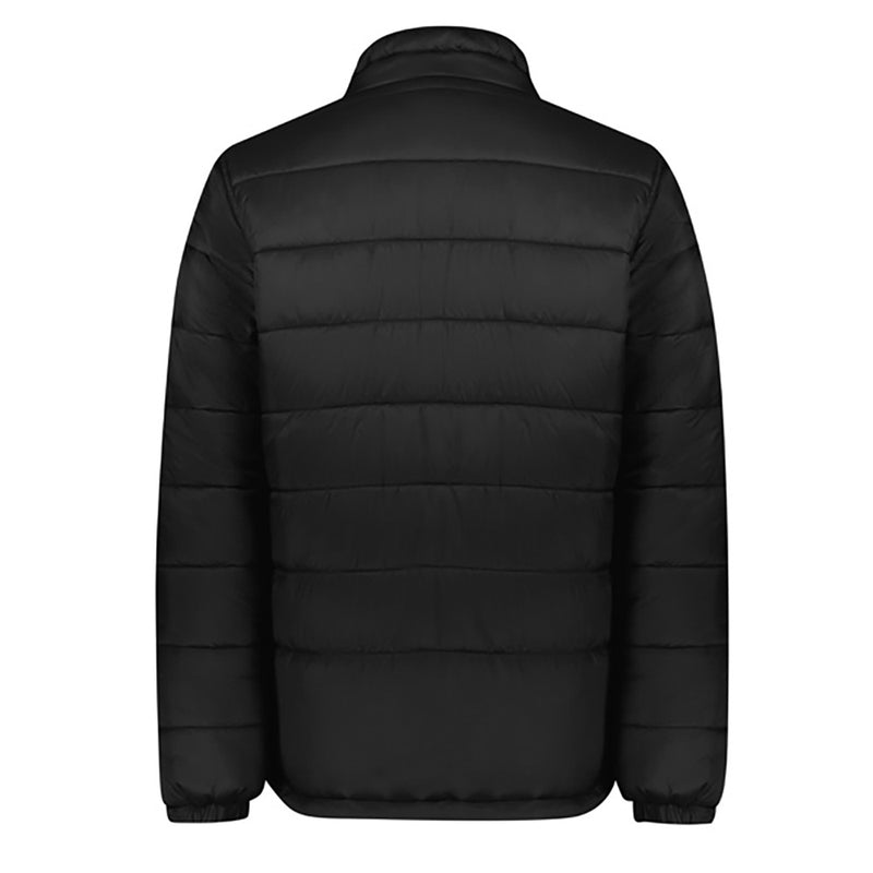 Load image into Gallery viewer, Biz Alpine Men's Puffer Jacket, featuring a showerproof nylon shell and recycled PET insulation, offers sustainable warmth. Designed with a stand-up wind collar, zip pockets, and ergonomic toggles for outdoor functionality.