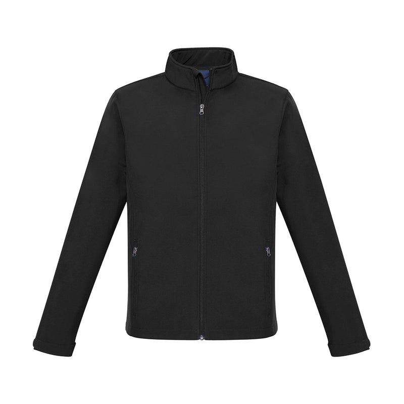 Load image into Gallery viewer, Biz Apex Lightweight Softshell Jacket featuring long sleeves, stand-up collar, and zippers, designed for water and wind resistance. Ideal for safety and workwear, aligning with Active Safety's focus on protective clothing.
