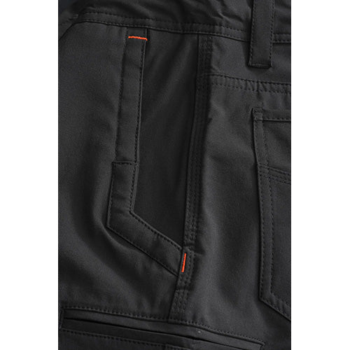 Jet-Lite Utility Short close-up highlighting reinforced pocket detail, showcasing durable, breathable fabric ideal for workwear, aligning with Active Safety’s focus on robust, high-performance workplace apparel.