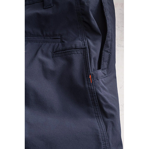 Close-up of the Jet-Lite Utility Shorts showcasing a reinforced pocket designed for durability, ideal for work environments. Perfect for summer with its lightweight, breathable, and quick-drying fabric.