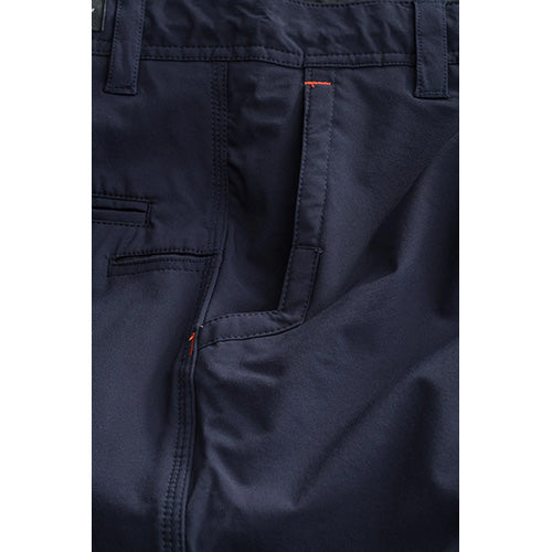 Jet-Lite Utility Short close-up highlighting reinforced pocket design, ideal for work environments. Features durable construction, quick-dry fabric, and engineered pockets for phone cases. Perfect for summer workwear.