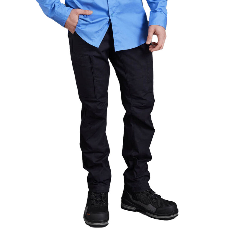 Load image into Gallery viewer, King Gee Workcool Ripstop Pro Pant showcased, highlighting a person wearing them with a focus on the durable stretch fabric and multifunctional pockets, emphasizing functionality and comfort.