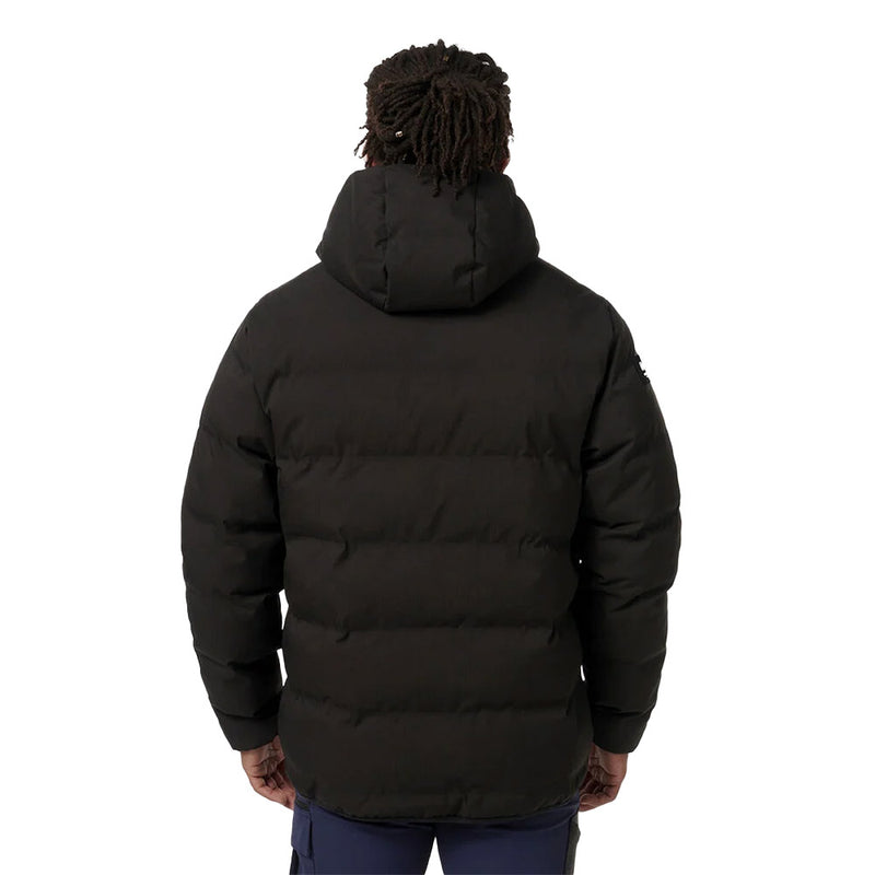Load image into Gallery viewer, KingGee Trademark Puffer Jacket featuring a 3-layer ripstop fabric with DWR finish, bonded zip chest pocket, and downlike polyester insulation, ideal for wet conditions in safety and work environments.